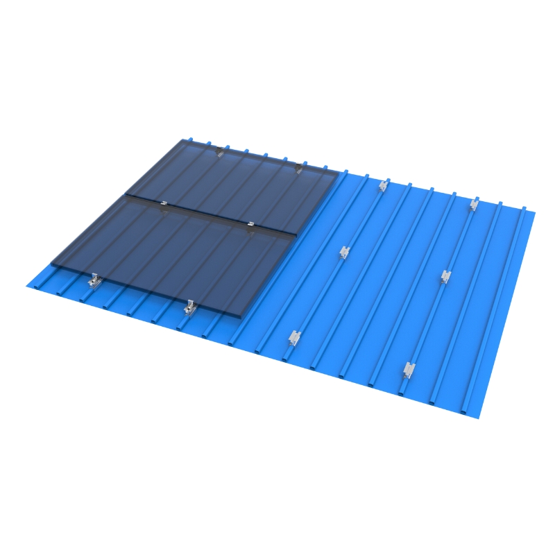 Platform Without Rails Non-Penetrating Metal Roof Mounting Solution without Rails{1102}